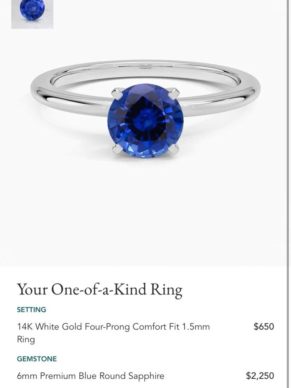 Brilliant Earth Sapphire and Diamond Band Set